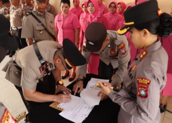 Kapolres Bintan Pimpin Serah Terima Jabatan Kasat Lantas dan Pelantikan Kasihumas