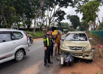 Pengendara Motor Luka Berat Usai Kecelakaan di Jalan Nusantara Km.25 Kijang