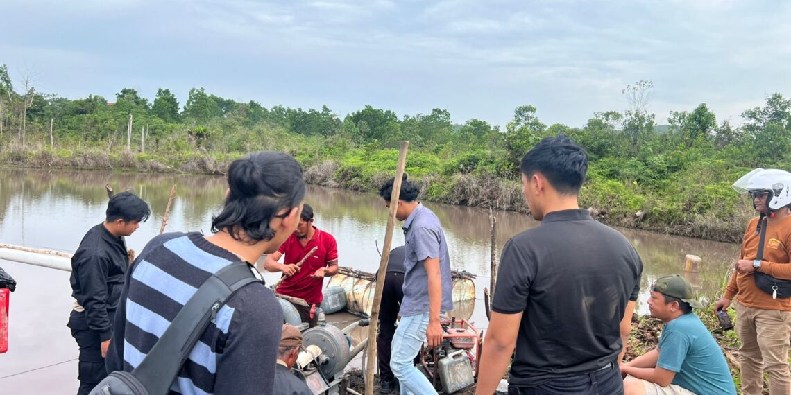 Penindakan Tambang Pasir Ilegal di Toapaya, Polres Bintan Amankan Dua Orang dan Sejumlah Barang Bukti
