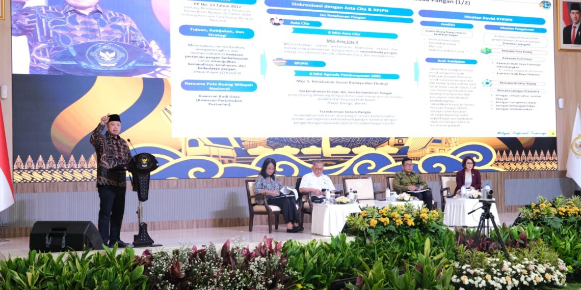 Jadi Pembicara di Pra Rakor BPK, Menteri Nusron Tegaskan Tanah adalah Fondasi Ketahanan Pangan