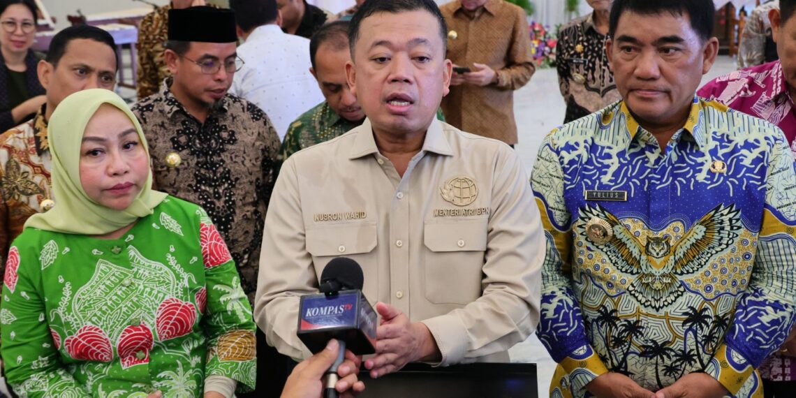 Rakor dengan Pemda, Menteri Nusron Bersama Kepala Daerah Se-Sulawesi Utara Sepakat Menjaga Ekosistem Tata Ruang