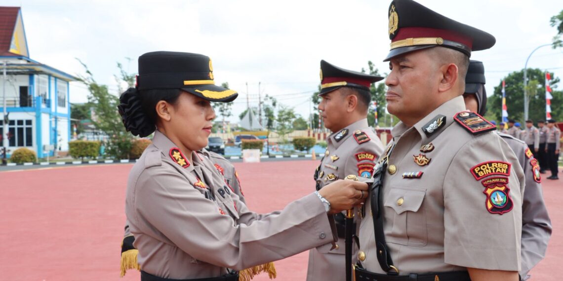 Polres Bintan Gelar Upacara Serah Terima Jabatan Kapolsek Jajaran