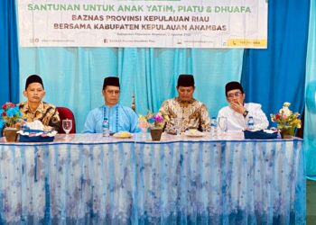 Pemkab Anambas dan BAZNAS Serahkan Bantuan untuk Yatim Piatu dan Dhuafa dalam Momentum Lebaran Yatim