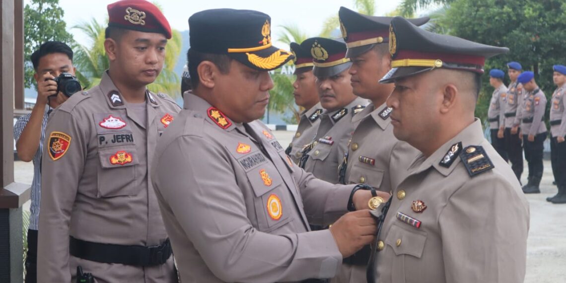 Kapolres Anambas Pimpin Sertijab, Pergantian Dua Posisi Penting