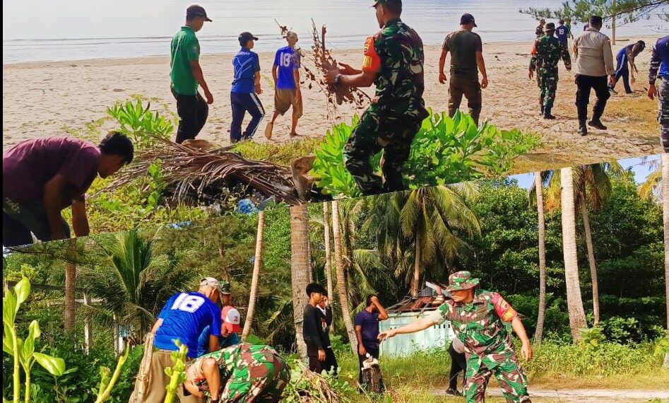 Goro Gabungan, Danposal Jemaja Ikut Hadir Bersama Warga Sambut HUT RI ke-80