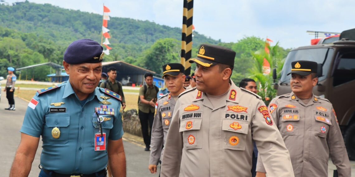 Silaturahmi Strategis, Kapolres dan Lanudal Palmatak Sepakati Pengamanan Perbatasan