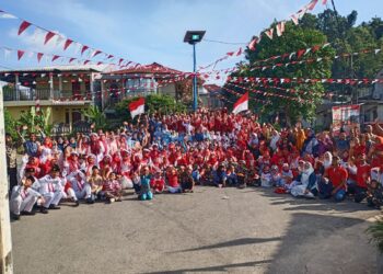 Meriah dan Penuh Semangat, RW.05 Sarmen Raya Gelar Upacara HUT RI ke-80 Bersama Seklur Tanjung Buntung sebagai Irup