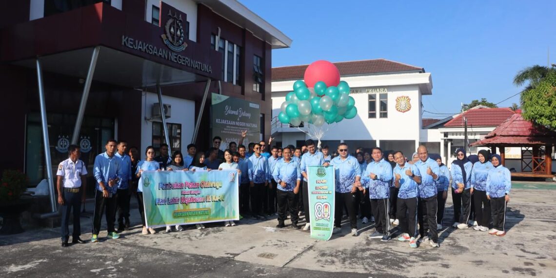 Semarak POR Kejari Natuna Peringati 80 Tahun Kejaksaan RI