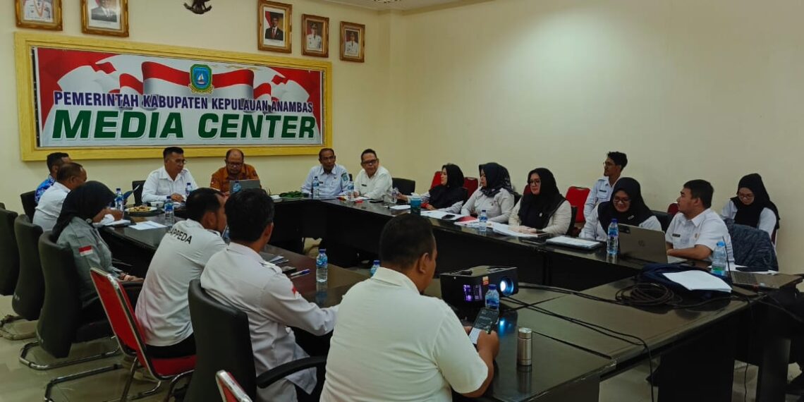 Ralat pelaksanaan Pra RKA bersama OPD di ruangan Media Center Kantor Bupati Anambas