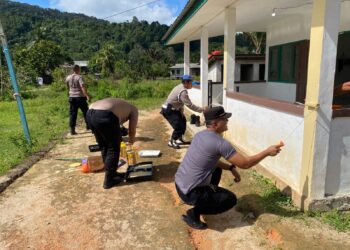 Polres Anambas Melalui Polsek Jemaja Laksanakan Kegiatan (GEBER) Rumah Ibadah