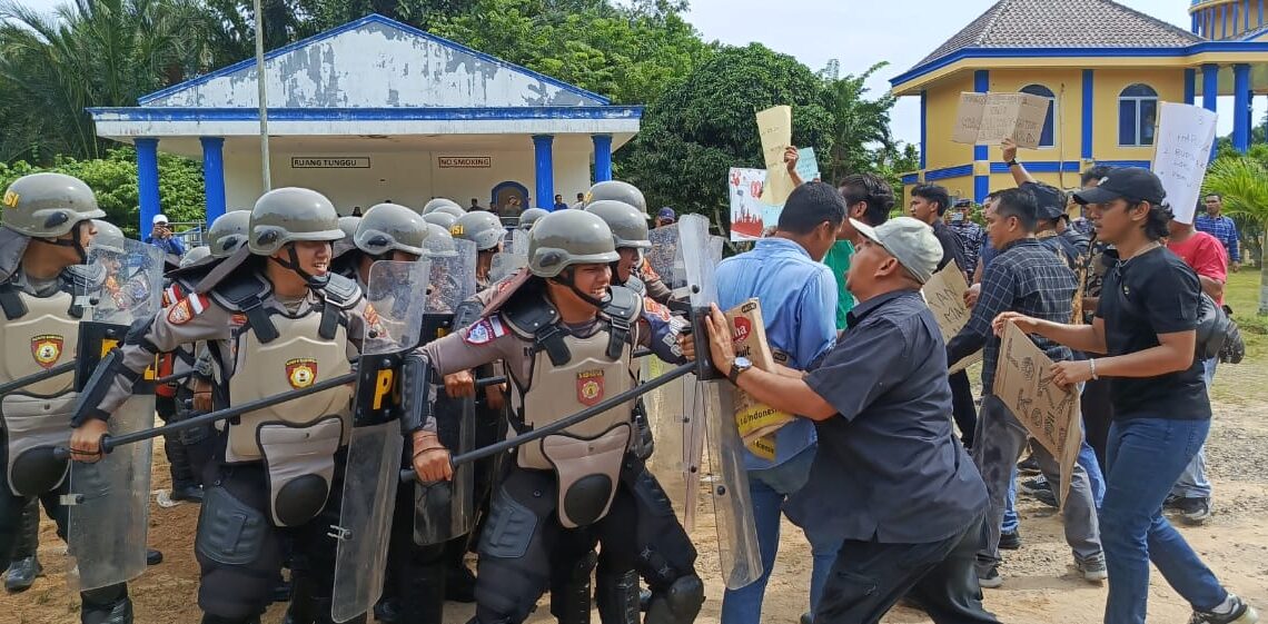 Polres Anambas Gelar Simulasi Pengamanan Objek Vital Nasional di PT. Matak Base