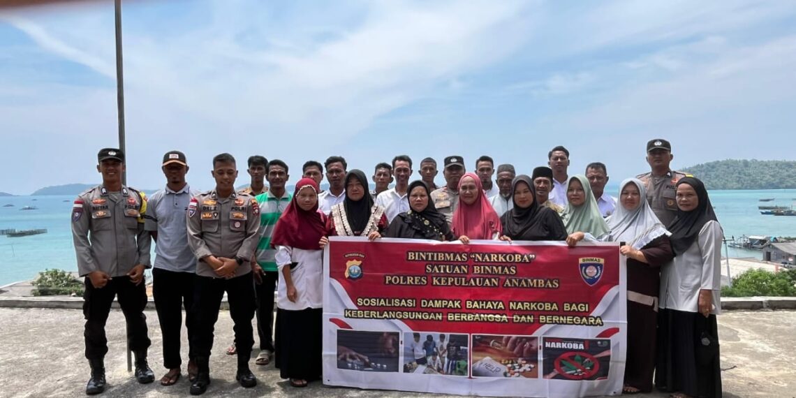 Polres Anambas Sosialisasi Bahaya Narkoba di Desa Piabung