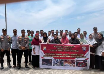 Polres Anambas Sosialisasi Bahaya Narkoba di Desa Piabung