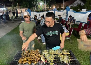 Bupati Kepulauan Anambas Aneng, bersama Ny. Sinta, menggelar acara bakar ikan dan makan malam bersama para pejabat Organisasi Perangkat Daerah (OPD)
