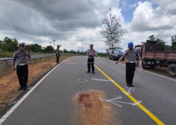 Kecelakaan di Jalan Lintas Barat Bintan, Satu Orang Meninggal Dunia dan Satu Lainnya Luka Berat