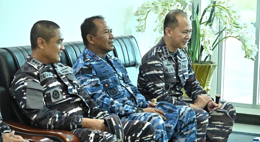 Danlanud RSA Turut Hadir Sambut Kunjungan Komandan Kodaeral IV Batam di Natuna