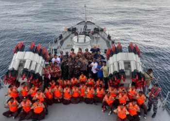 Jaga Stabilitas Laut Anambas, Lanal Terampa Gelar Coffee Morning dan Joy Sailing Bersama KRI Tjiptadi -381