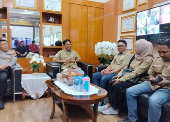 Silaturahmi SMSI Tanjungpinang dan Kapolresta, Bahas Sinergitas Tangkal Hoaxs