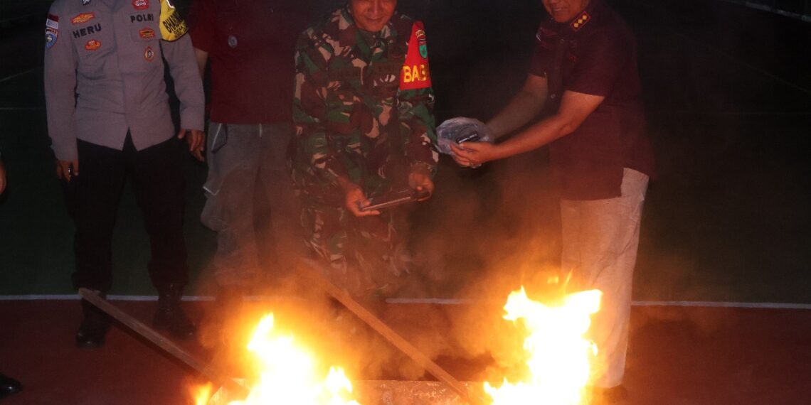 Langkah Tegas Lapas Narkotika Tanjungpinang, Barang Terlarang Hasil Razia Dimusnahkan
