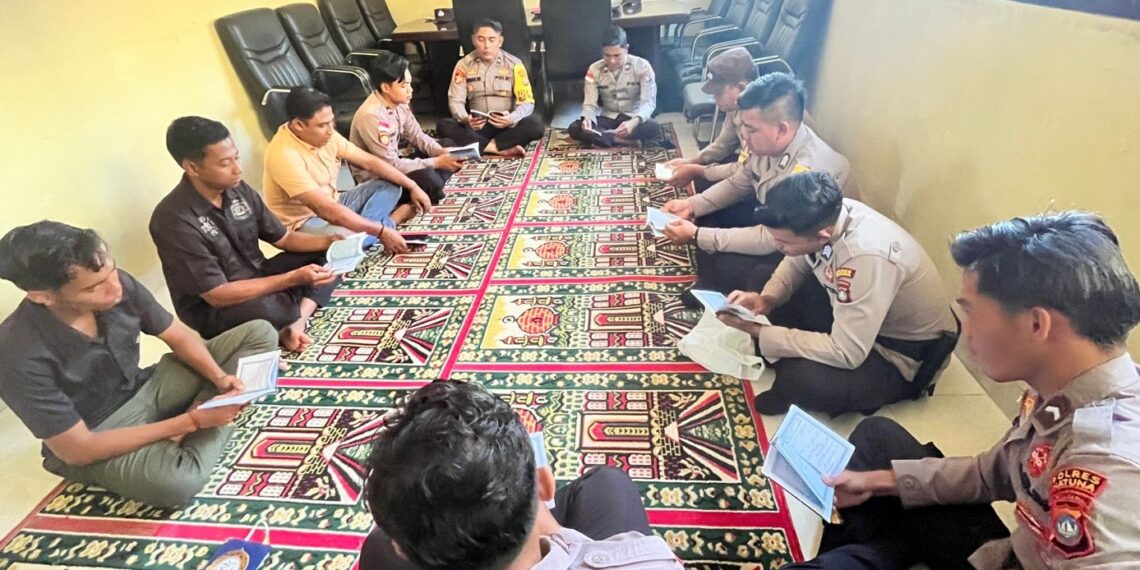 Polsek Pulau Laut Gelar Binrohtal, Wujudkan Personel Polri Berintegritas