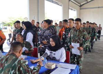 Jelang HUT ke-78, Denhanud 477 Korpasgat Gelar Donor Darah Massal