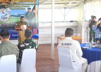 Pererat Kemitraan, Lanud RSA Gelar Coffe Morning Bersama Insan Pers Natuna 