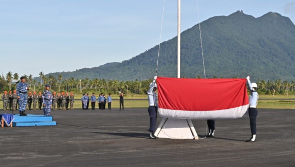 Gelar Upacara Bendera 17-An, Semangat “TNI PRIMA” Bergema di Lanud RSA Natuna