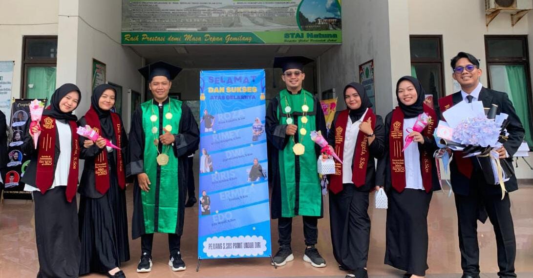 Enam Mahasiswa Prodi KPI STAI Natuna Resmi Sandang Gelar Sarjana, Momentum Haru di Acara Yudisium 2025