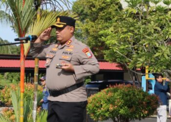 Antisipasi Bencana Hidrometeorologi, Polres Natuna Gelar Apel Pasukan Tanggap Darurat