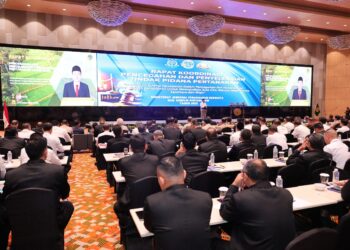 Buka Rakor Pencegahan dan Penyelesaian Tindak Pidana Pertanahan, Menteri Nusron Ajak APH Pererat Kolaborasi Berantas Mafia Tanah