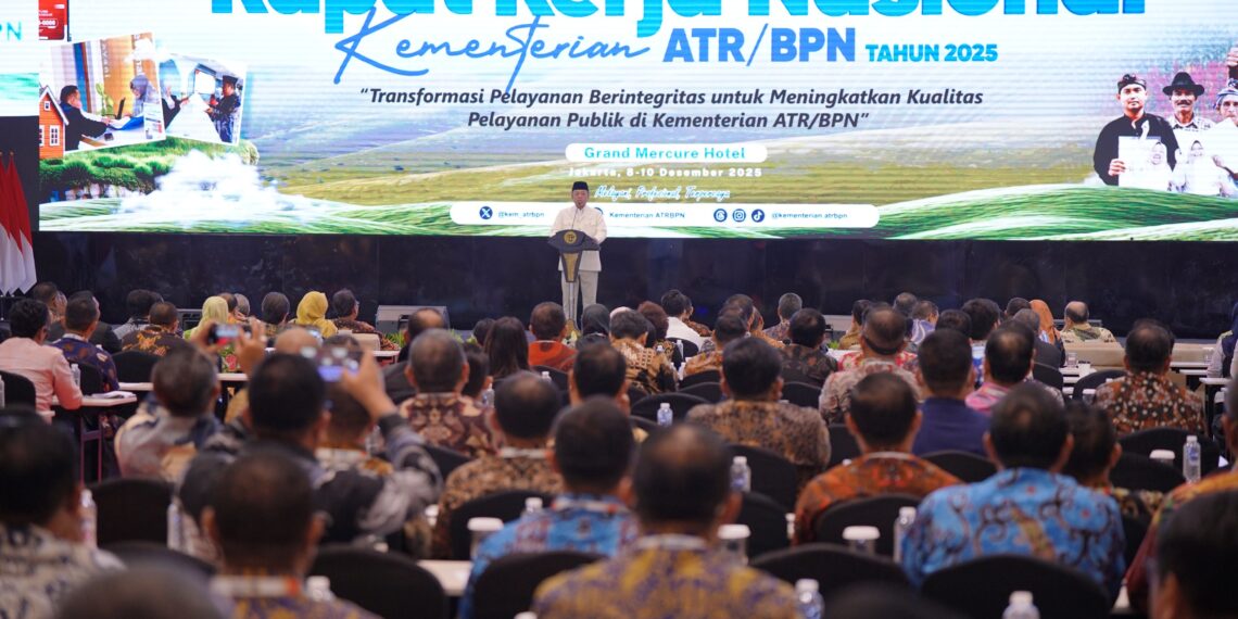 Buka Rakernas 2025, Menteri Nusron: Hasilkan Keputusan yang Optimal dan Berkualitas untuk Meningkatkan Pelayanan kepada Masyarakat