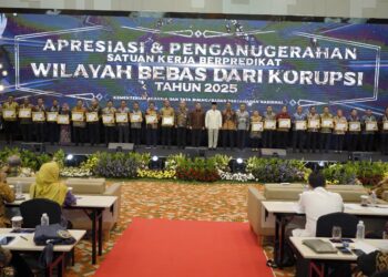 24 Satker ATR/BPN Terima Predikat WBK, Menteri Nusron Beri Apresiasi dan Imbau untuk Jaga Kualitas Layanan