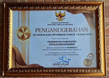 Keterbukaan Informasi Publik 2025: Anambas Masuk Lima Besar Badan Publik Informatif
