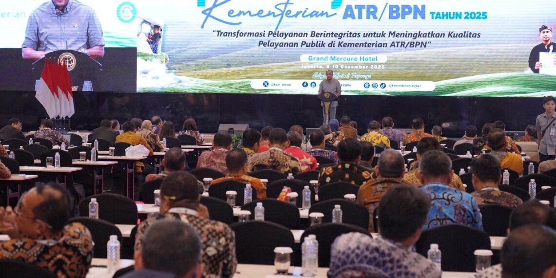 Transformasi Layanan Berintegritas Jadi Tema Rakernas Kementerian ATR/BPN 2025, Wamen Hukum: Salah Satu Kunci Ciptakan Pemerintahan yang Bersih