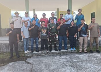 Pererat Sinergitas, Danyon Komposit 1/Gardapati Gelar Olahraga Bersama Insan Pers dan Instansi Terkait