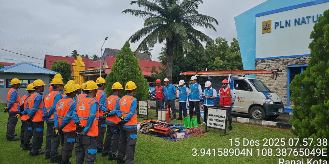 PLN ULP Natuna Gelar Apel Siaga Nataru, Pastikan Listrik Tetap Andal
