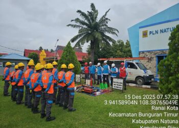 PLN ULP Natuna Gelar Apel Siaga Nataru, Pastikan Listrik Tetap Andal