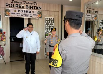 Polres Bintan Siap Amankan Natal 2025 dan Tahun Baru 2026, Apel Gelar Pasukan Ops Lilin 2025 Digelar