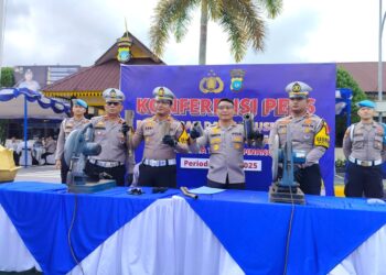 Polresta Tanjungpinang Musnahkan 392 Unit Knalpot Brong, Cegah Balap Liar dan Kebisingan