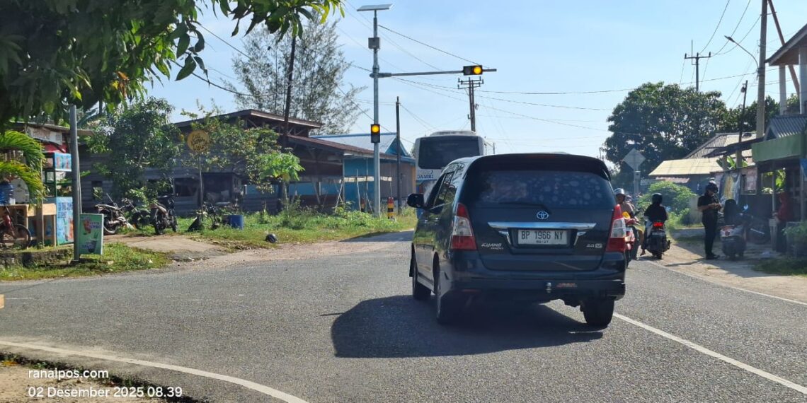 Proyek pemasangan Traffic Warning Light (TWL) yang terletak di kawasan Simpang MAN Ranai dan persimpangan SDIT Ranai Kecamatan Bunguran Timur Kabupaten Natuna Provinsi Kepulauan Riau yang di bangun dan di bawah pengawasan kewenangan BPTD Kelas II Kepri melalui Anggaran Pendapatan dan Belanja Negara (APBN) 2025