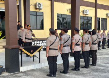 Polres Kepulauan Anambas Gelar Sertijab Kapolsek dan Pelantikan Kabag Ren