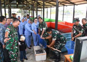 Dinas Perikanan Natuna Apresiasi Panen Lele Lanud RSA untuk Perkuat Ketahanan Pangan