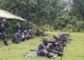 Lanal Tarempa Asah Kemampuan Tempur Prajurit lewat Latihan Menembak