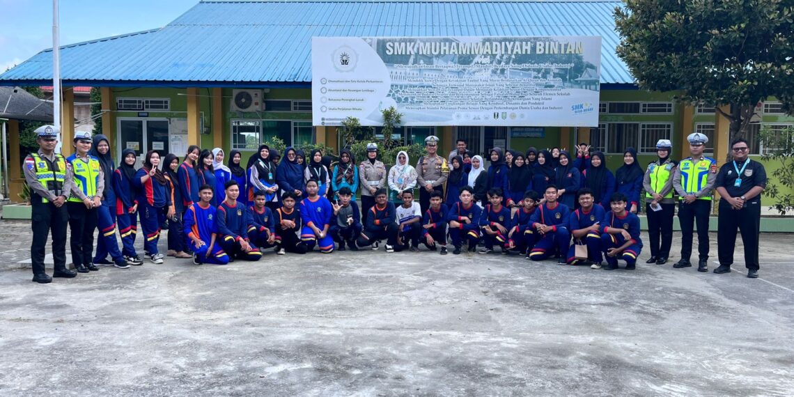 Satlantas Polres Bintan Gelar Police Goes To School, Edukasi Keselamatan Lalu Lintas Dalam Operasi Keselamatan Seligi 2026