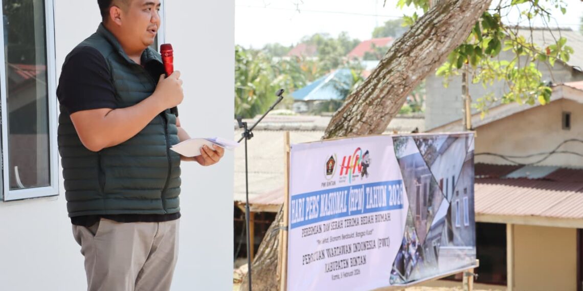 Bupati Bintan Roby Kurniawan saat memberikan sambutan