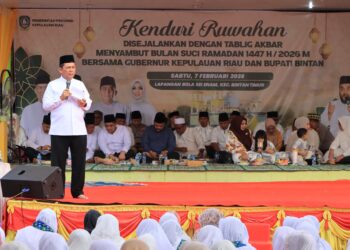 Kenduri Ruwahan dan Tabligh Akbar Sambut Ramadhan 1447 H, Gubernur Kepri dan Bupati Bintan Perkuat Kebersamaan