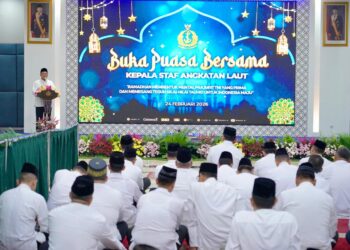 Berikan Tausiah di Buka Bersama KASAL, Menteri Nusron: Negara Besar Mampu Ciptakan Rasa Aman