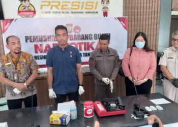 Berantas Narkoba, Polresta Tanjungpinang Musnahkan 88,41 Gram Sabu