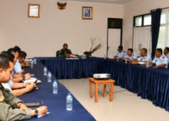 Danlanud RSA Pimpin Rapat Staf, Bahas Hasil Rakornas dan Kesiapan Satuan