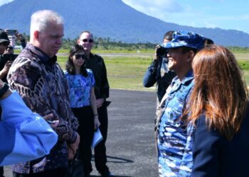 Diplomasi di Natuna, Danlanud Raden Sadjad Sambut Kunjungan Dubes AS
